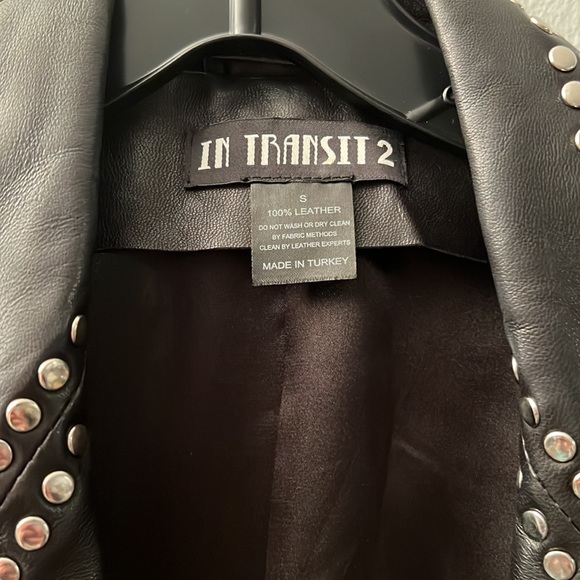 In Transit Womens Authentic Leather Blazer - Picture 3 of 5